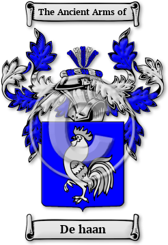 De haan Family Crest Download (jpg) Legacy Series - 150 DPI